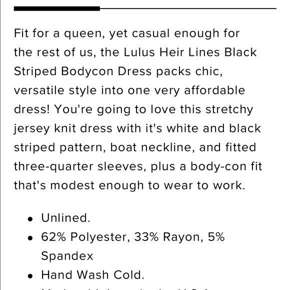 Lulus Heir Lines Black Striped Bodycon Dress - Picture 6 of 7